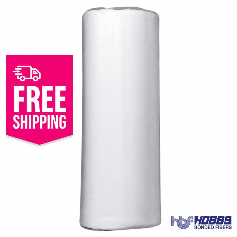 Hobbs Heirloom Bleached 80/20 Batting Roll — 108" x 30 Yards, White (Available For Pre-Order)