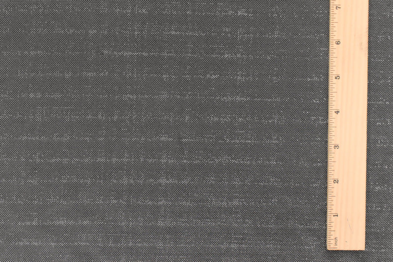 2 YD PC-Mercury Silver-Black Metallic Texture Stretch Double Knit Fabric