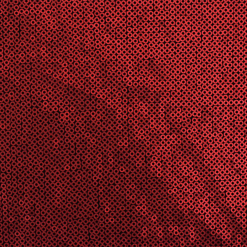 Renaissance Red-Black Fully Sequined Stretch Poly Jersey Knit Fabric