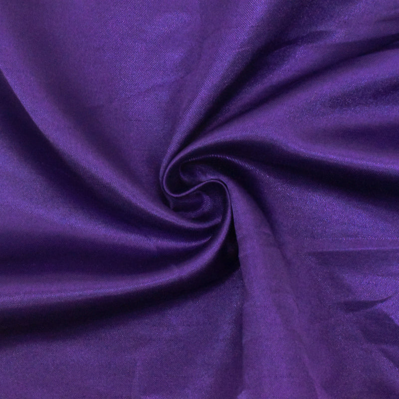 Royalty Purple Solid Poly Antique Satin Woven Fabric