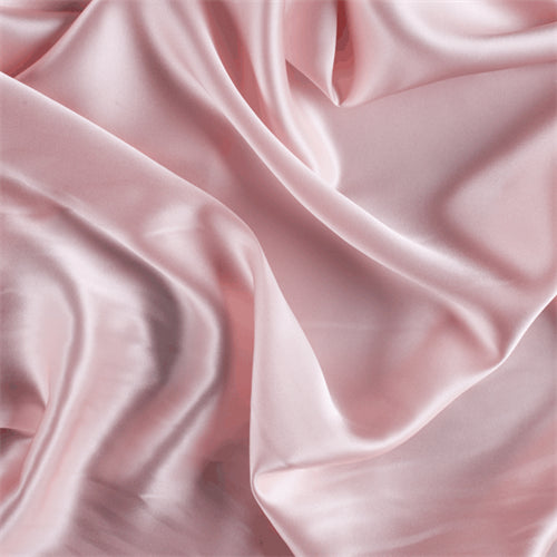 Runway Silks Blush Pink Silk Charmeuse Fabric - Reorderable