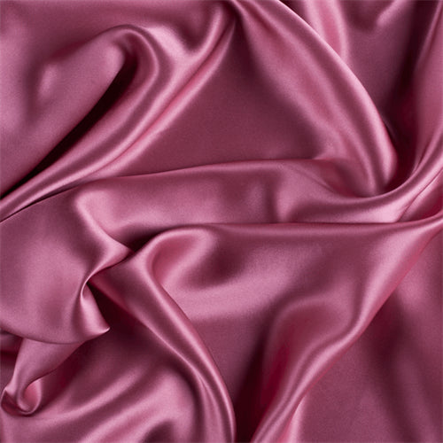 Runway Silks Carnation Pink Silk Charmeuse Fabric - Reorderable