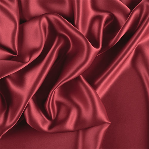 Runway Silks Red Silk Charmeuse Fabric - Reorderable
