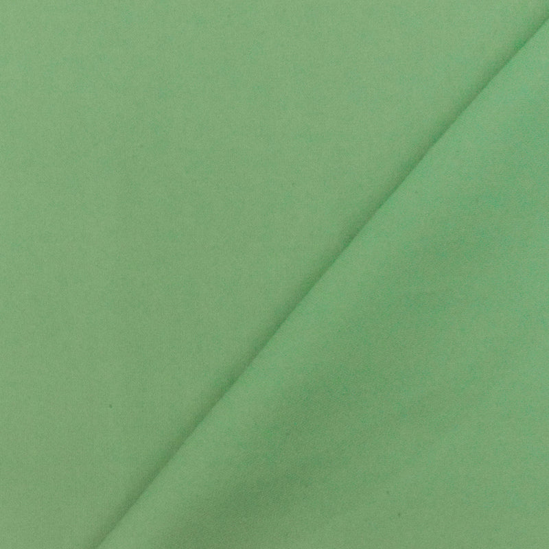 2 7/8 YD PC-Clean Green Solid Silk Georgette Woven Fabric