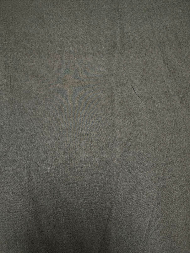 Dark Brown Woven Silk Chiffon Fabric