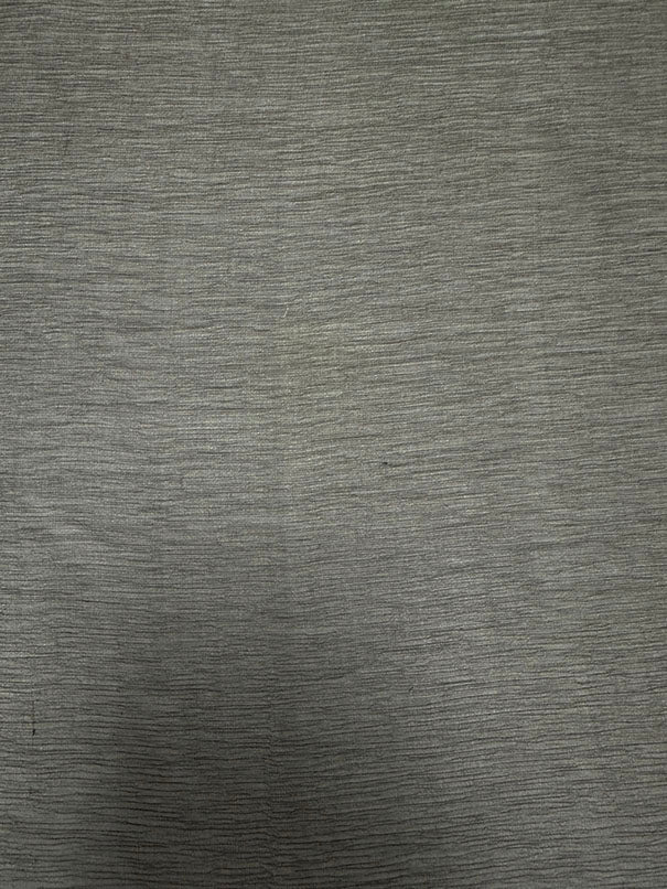 Dark Brown Crinkled Woven Silk Chiffon Fabric
