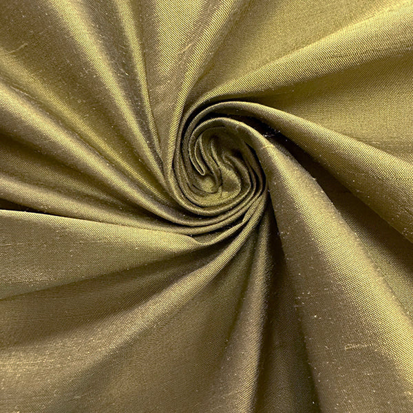 Iridescent California Bronze Silk Dupioni Fabric