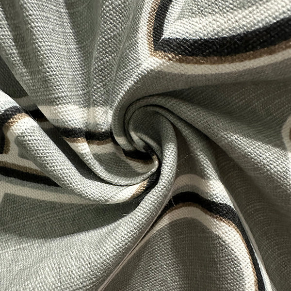Grey Loop Cotton Linen Drapery Fabric