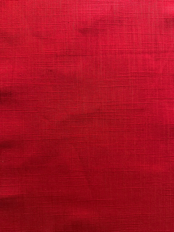 Rhapsody Red Cotton Linen Drapery Fabric