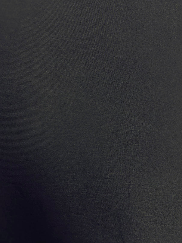 Dark Navy Blue Solid Rayon Spandex Jersey Knit Fabric
