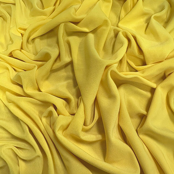 Bright Yellow ITY Jersey Knit Fabric