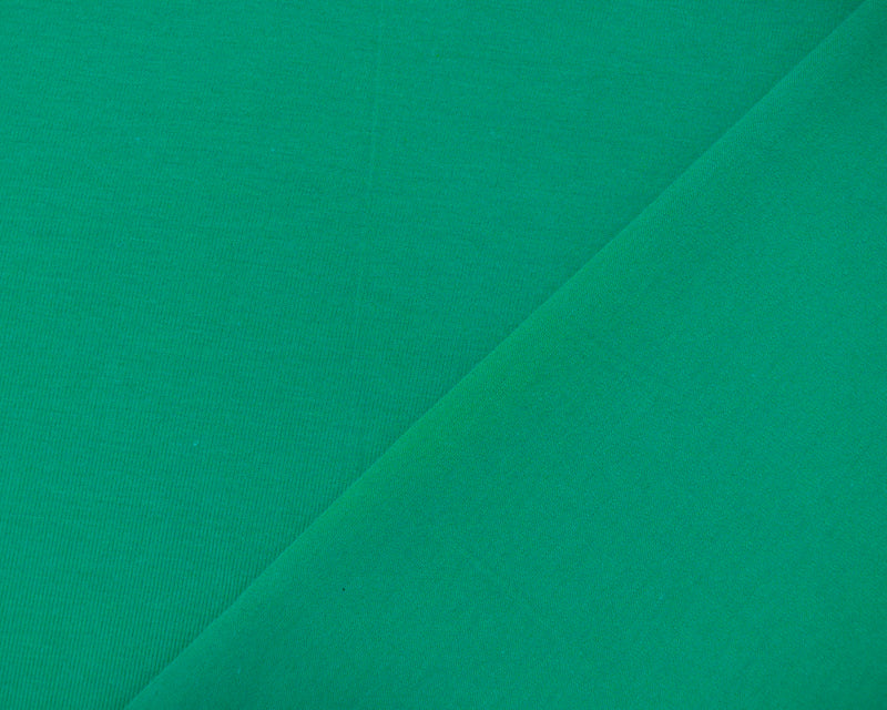1 1/4 YD PC-Green Cotton Stretch Spandex Solid Jersey Knit Fabric