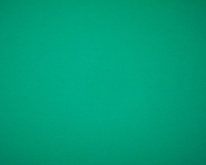 1 1/4 YD PC-Green Cotton Stretch Spandex Solid Jersey Knit Fabric
