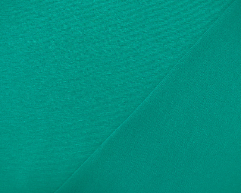 2 1/8 YD PC-Green Cotton Stretch Spandex Solid Jersey Knit Fabric