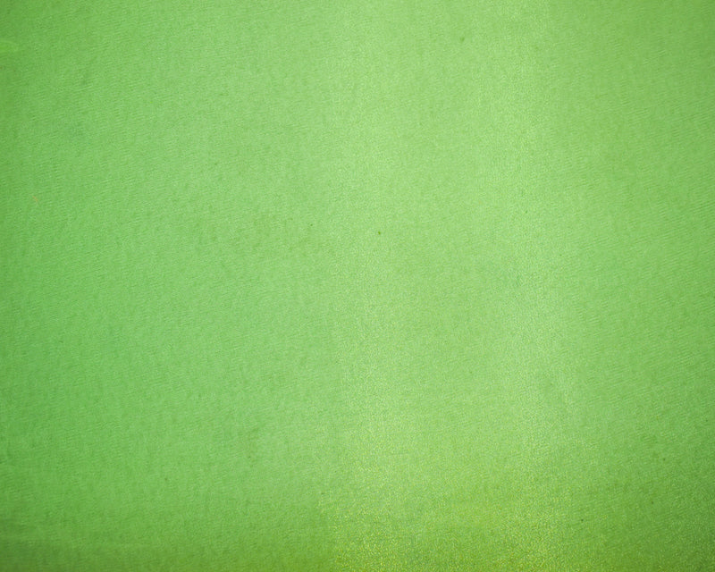 Green Poly Solid Sparkle Organza Woven Fabric