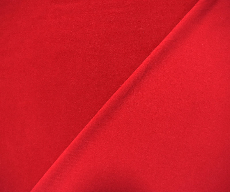 1 5/8 YD PC-Red Poly Stretch Spandex ITY Jersey Knit Fabric
