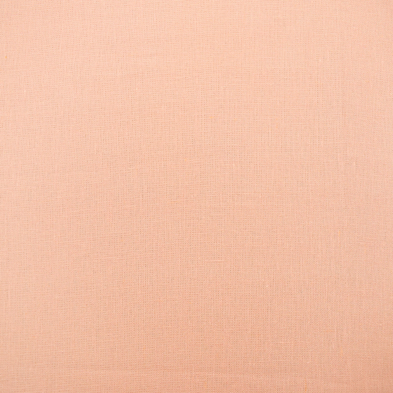 Peach Linen Solid Woven Fabric