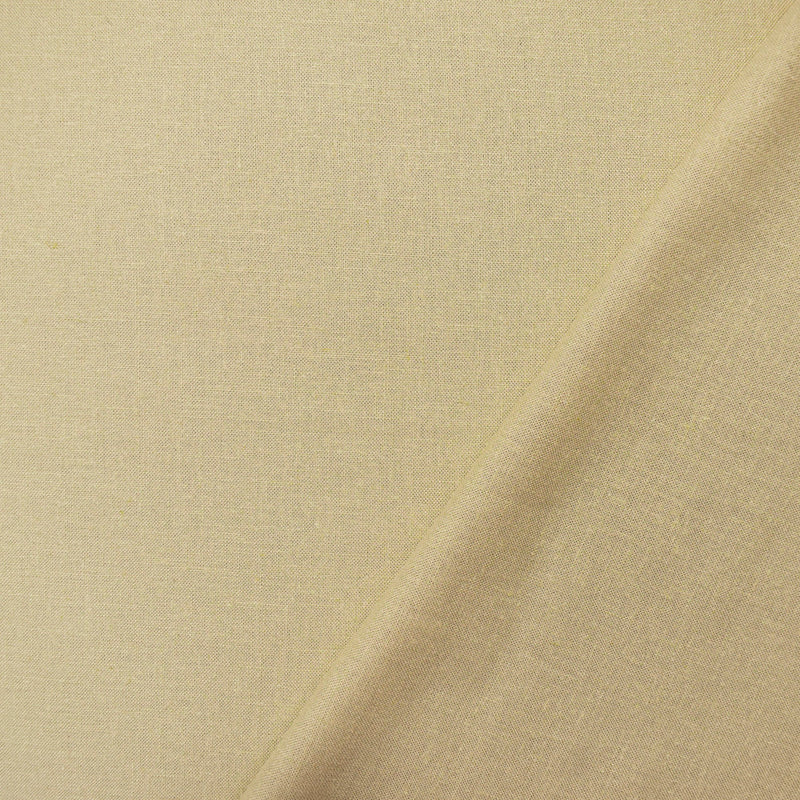 3 1/2 YD PC-Natural Beige Viscose-Linen Solid Linen Look Woven Fabric