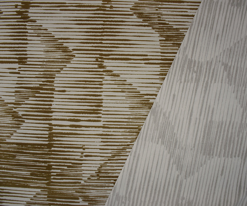 Brown-Beige Poly Abstract Printed Stretch ITY Jersey Knit Fabric