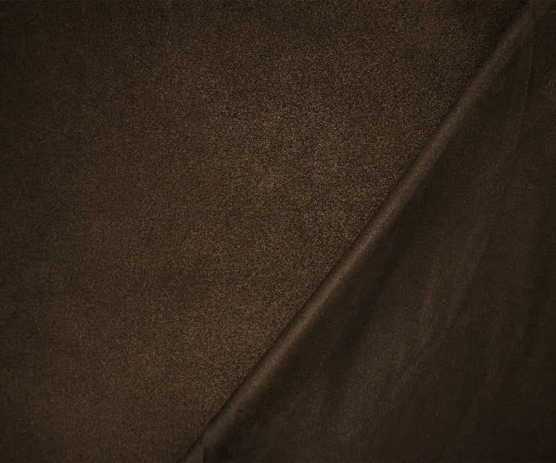 Dark Brown Stretch Spandex Solid Microsuede Knit Fabric