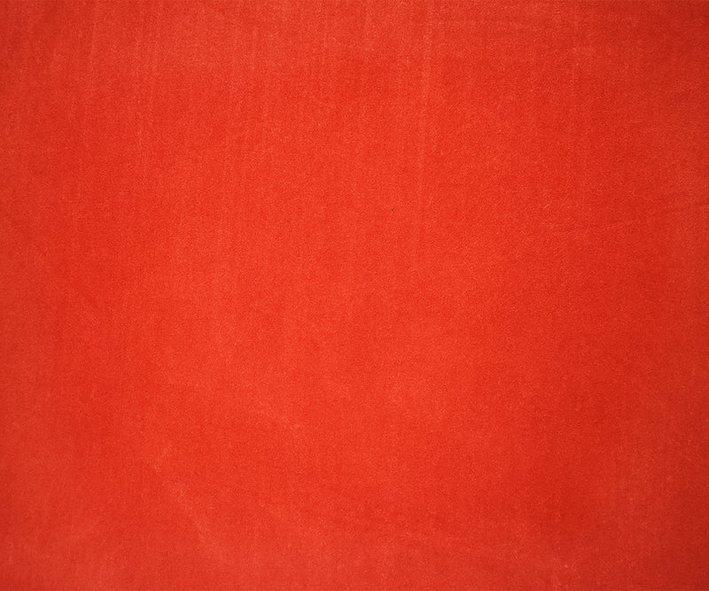 Deep Orange Stretch Spandex Solid Microsuede Knit Fabric