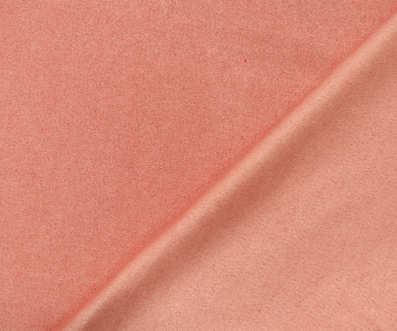 Coral Pink Stretch Spandex Solid Microsuede Knit Fabric