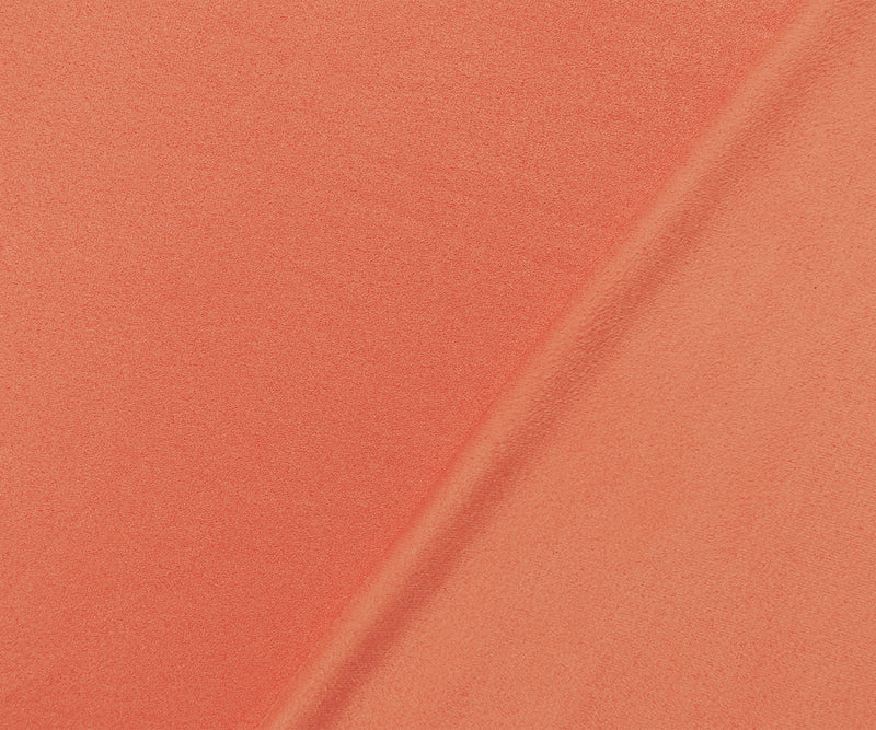 Peach Orange Stretch Spandex Solid Microsuede Knit Fabric