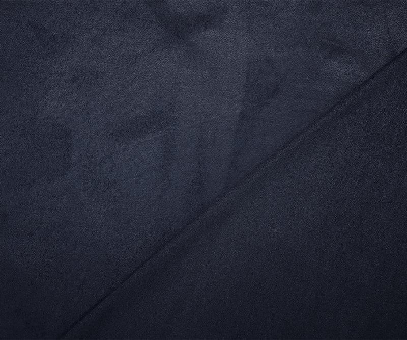 Deepest Blue Stretch Spandex Solid Microsuede Knit Fabric