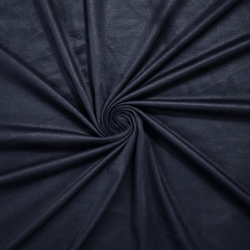 Deepest Blue Stretch Spandex Solid Microsuede Knit Fabric