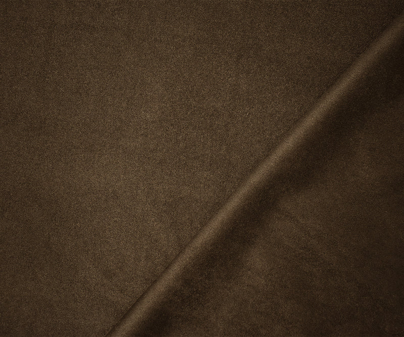 Dark Brown Stretch Spandex Solid Microsuede Knit Fabric