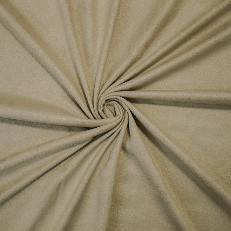 Taupe Beige Stretch Spandex Solid Microsuede Knit Fabric