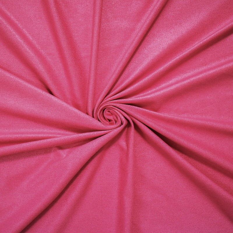 Pink Poly Stretch Spandex Solid Microsuede Knit Fabric
