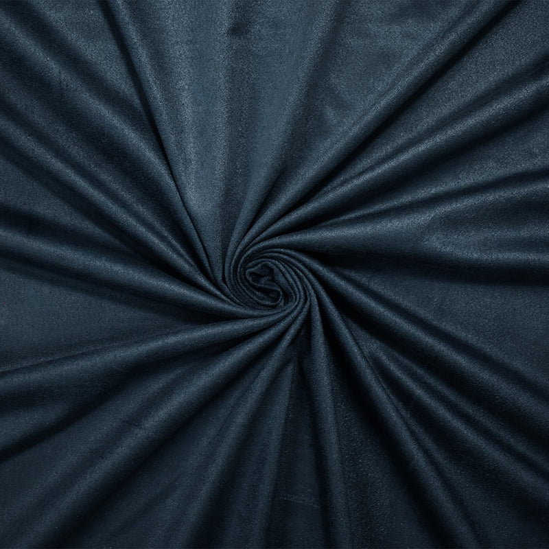 Deep Cool Gray Spandex Solid Microsuede Knit Fabric