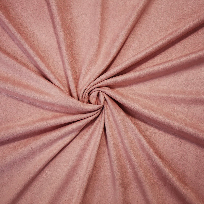 Pink Stretch Spandex Solid Microsuede Knit Fabric