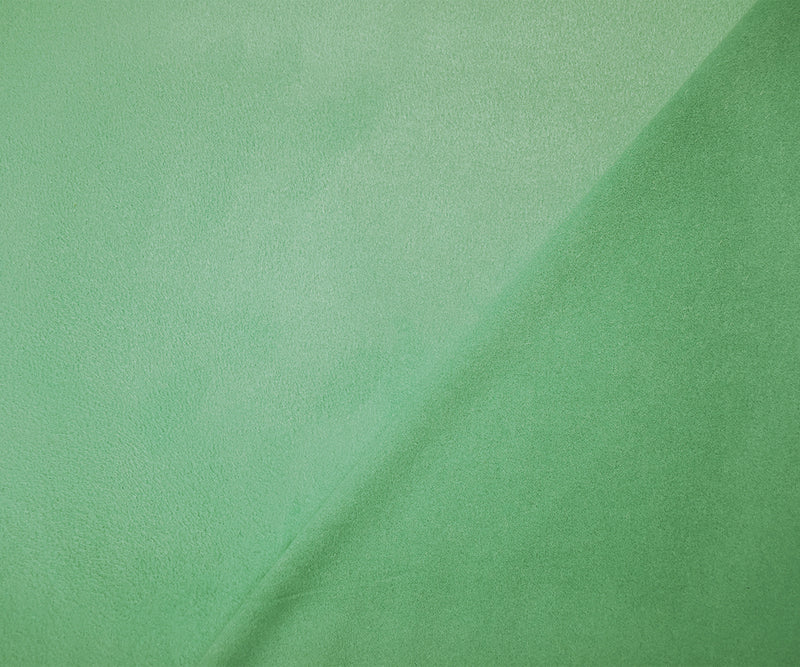 Green Stretch Spandex Solid Microsuede Knit Fabric