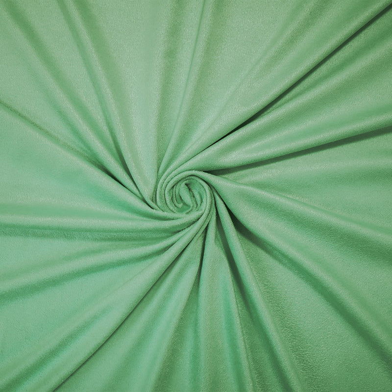 Green Stretch Spandex Solid Microsuede Knit Fabric