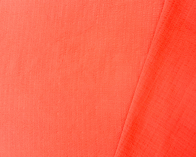 Orange Poly Pebble Chiffon Woven Fabric