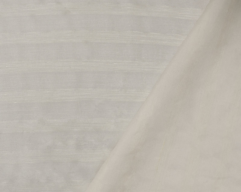 Ivory Rayon Famous Maker Lustrous Dobby Horizontal Stripe Woven Fabric