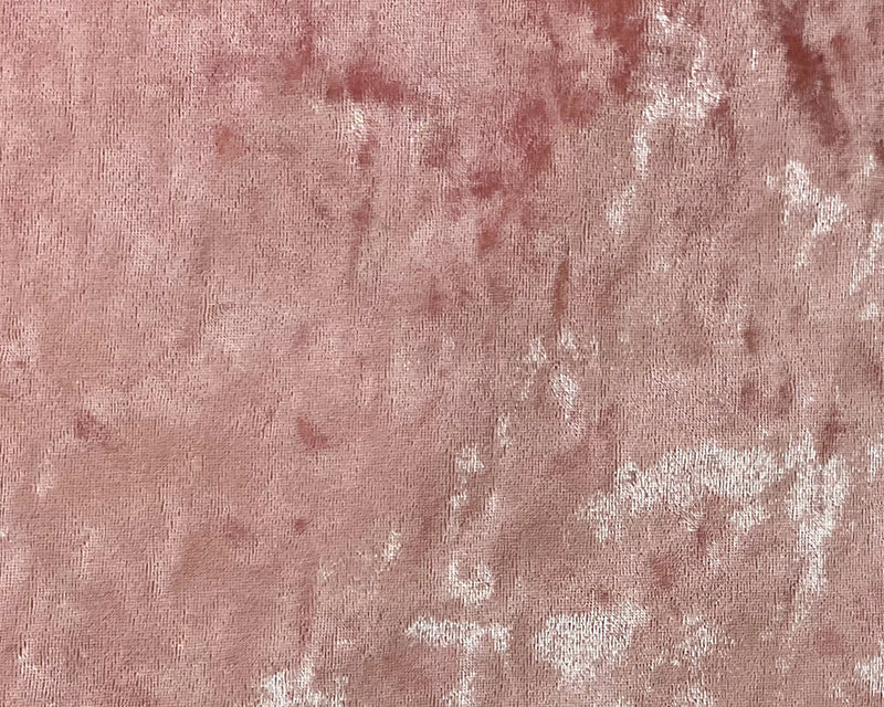 Pink Poly Spandex Stretch Crushed Velvet Knit Fabric