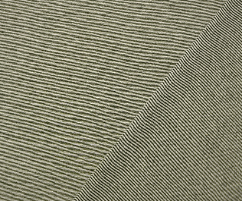 Deep Green-White Poly Spandex Stretch Stripe Jersey Knit Fabric