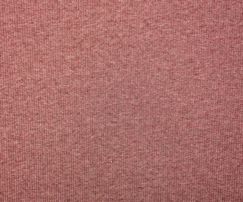 Red-White Poly Blend Stretch Texture Rib Knit Fabric