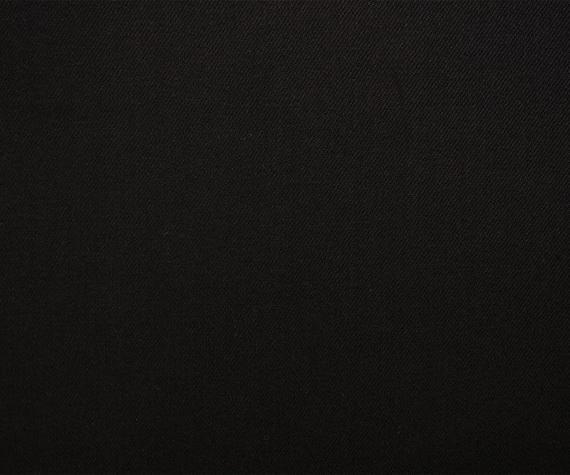 1 YD PC-Black 12 oz. Cotton Famous Denim Co. Solid Denim Twill Woven Fabric