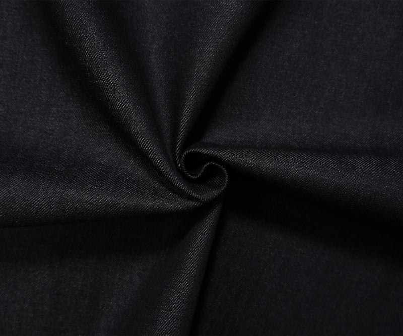 Deep Navy 12 oz. Cotton Italian Denim Twill Woven Fabric