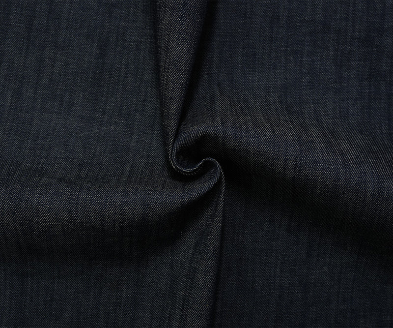 Navy 12 oz. Famous Denim Co. Cotton Blend Stretch Denim Woven Fabric