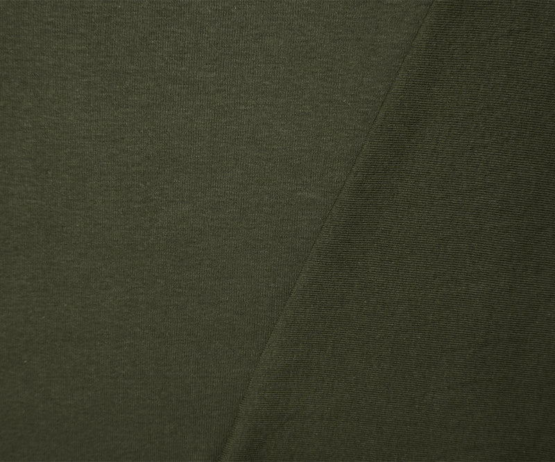2 YD PC-Green Organic Cotton Solid 1X1 Rib Knit Fabric