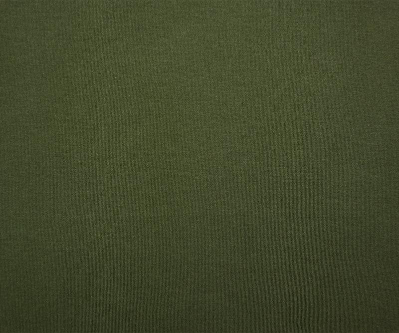 4 1/2 YD PC-Green Organic Cotton Solid 1X1 Rib Knit Fabric