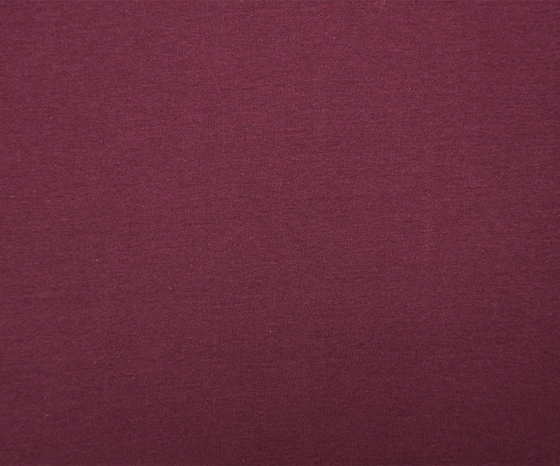 1 1/4 YD PC-Purple Organic Cotton Solid 1X1 Rib Knit Fabric