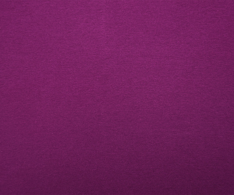 1 1/4 YD PC-Purple Organic Organic Cotton Solid 1X1 Rib Knit Fabric