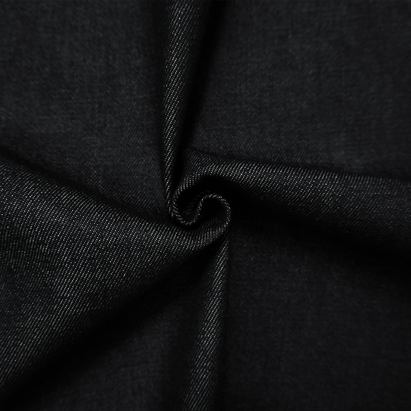 Black 14 oz. Cotton Denim Twill Woven Fabric