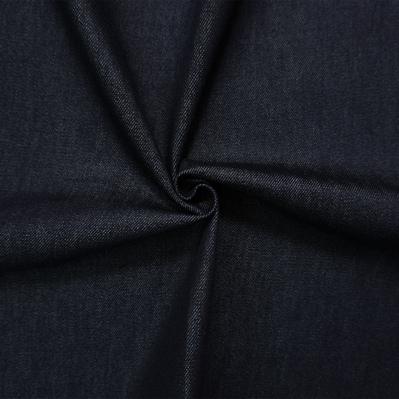 Deep Navy 12 oz. Cotton Denim Twill Woven Fabric